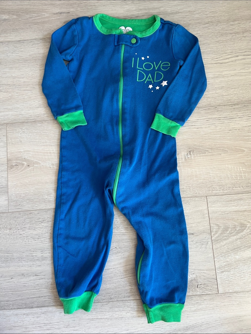 The Children's Place I Love Dad Long Sleeve Blue Onesie Size 18-24 Months